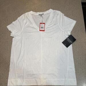New with tags Pure Collection white V neck tee.
